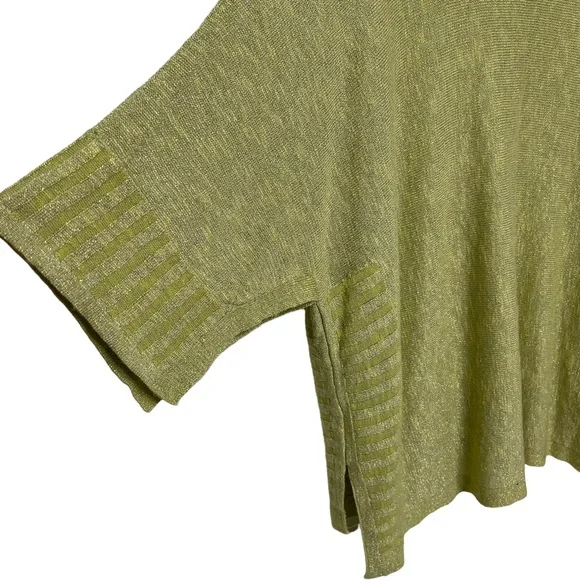 Anthropologie Alicia Shimmer Knit Pullover in Chartreuse - Picture 7 of 11